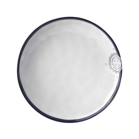 Assiette antidérapante Bleu Sand - creuse - diametre 21cm x6