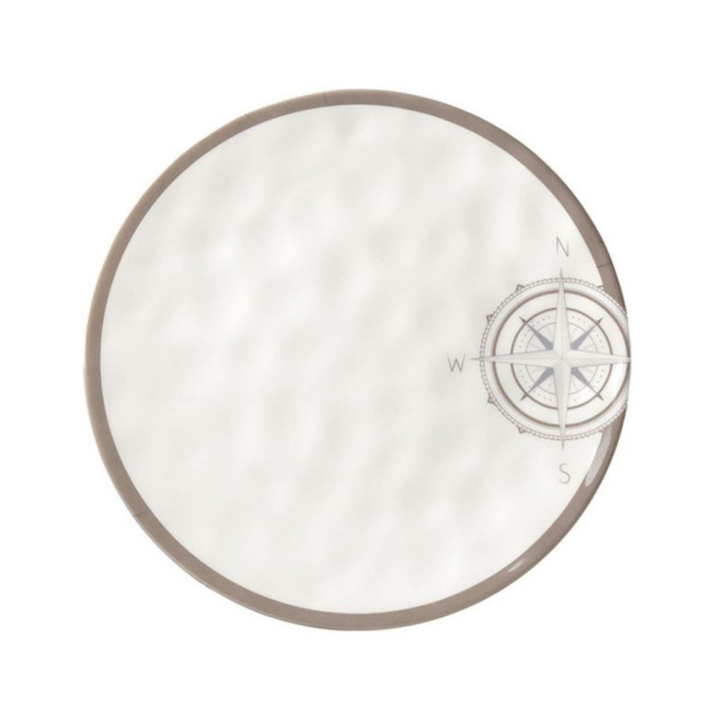 Assiette antiderapante White Sand - à dessert - diametre 20cm x6