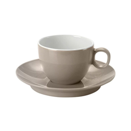 Tasse à café avec coupelle antiderapante WHITE SAND