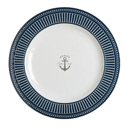 MARINE BUSINESS Assiettes plates SAILOR SOUL, les 6