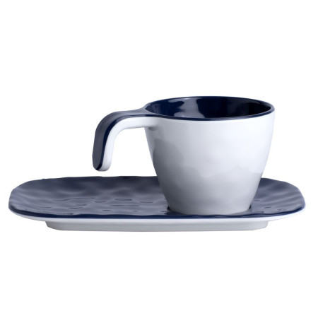 MARINE BUSINESS Tasses à café SUMMER blanches/bleues (x6)