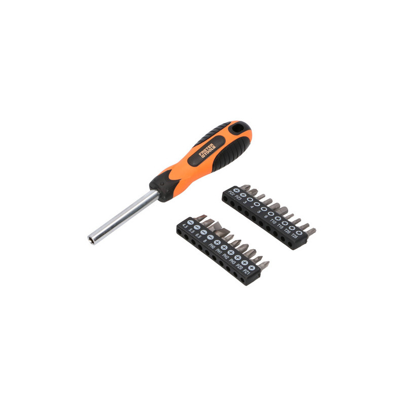Pack tournevis avec embouts - 20 embouts