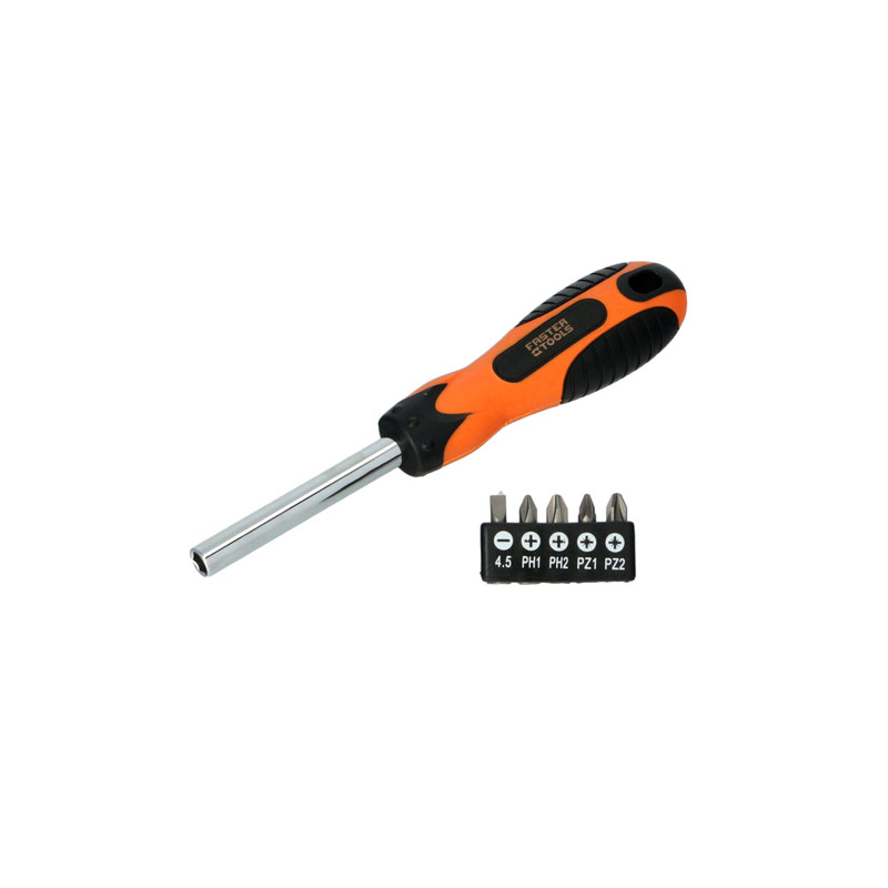 Pack tournevis avec embouts - 5 embouts