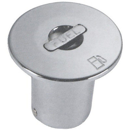 Bouchon incliné 30° laiton chromé FUEL 50 mm -