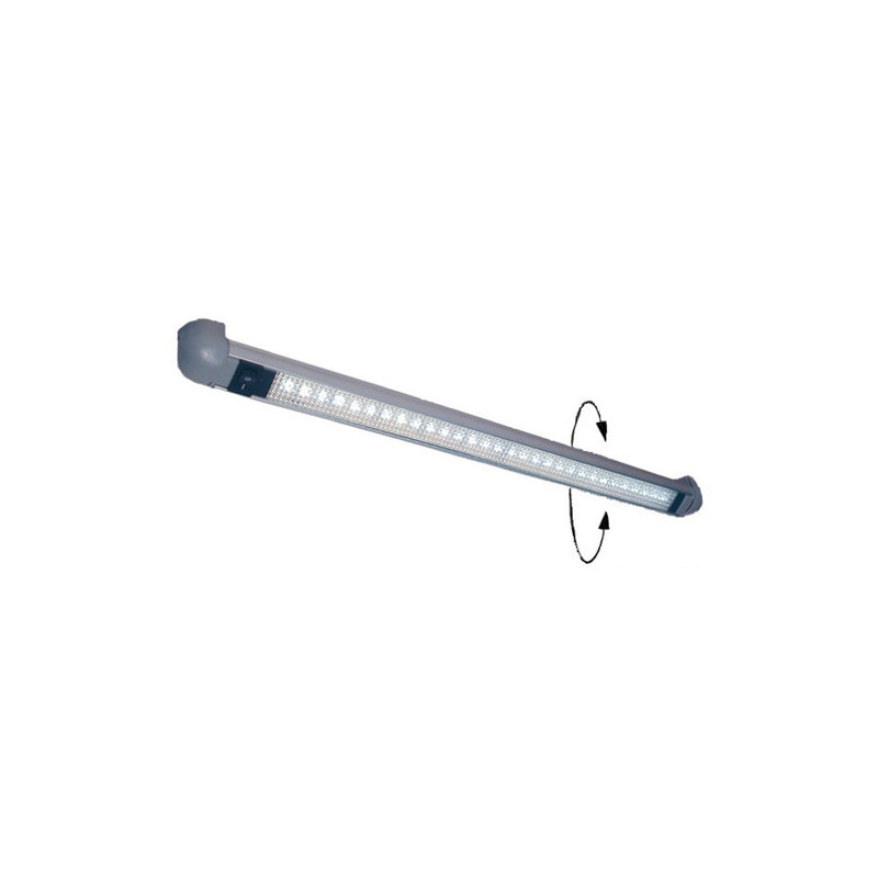 Lumière 16 LED sur rail Turnstripe rotatifs