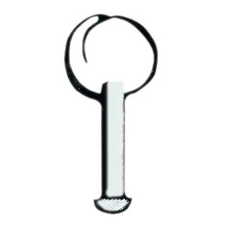 Pivot inox sans anneau 4mm x 10mm