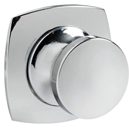 Pommeau + bague Convexe ABS chromé