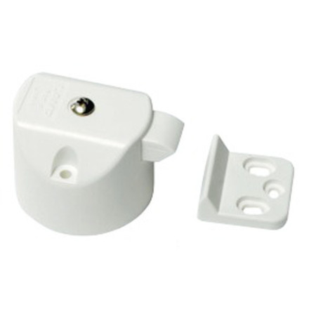 Déclic portes plastique blanc