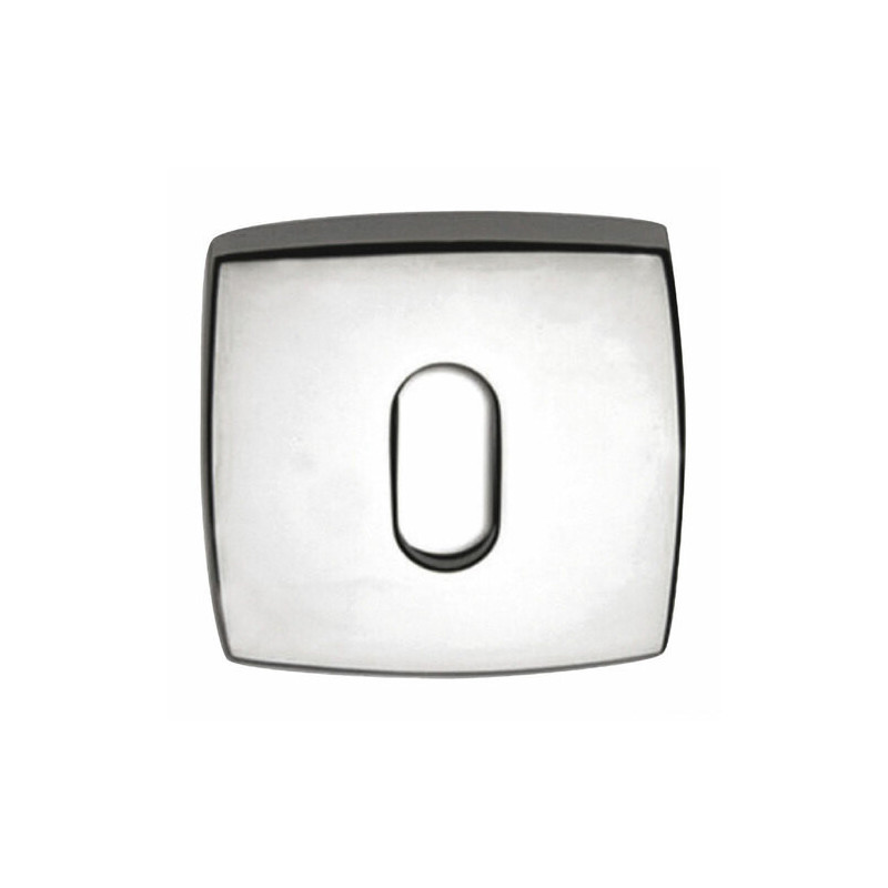 Rosaces p. serrure oval fournie en paires 45x45 mm