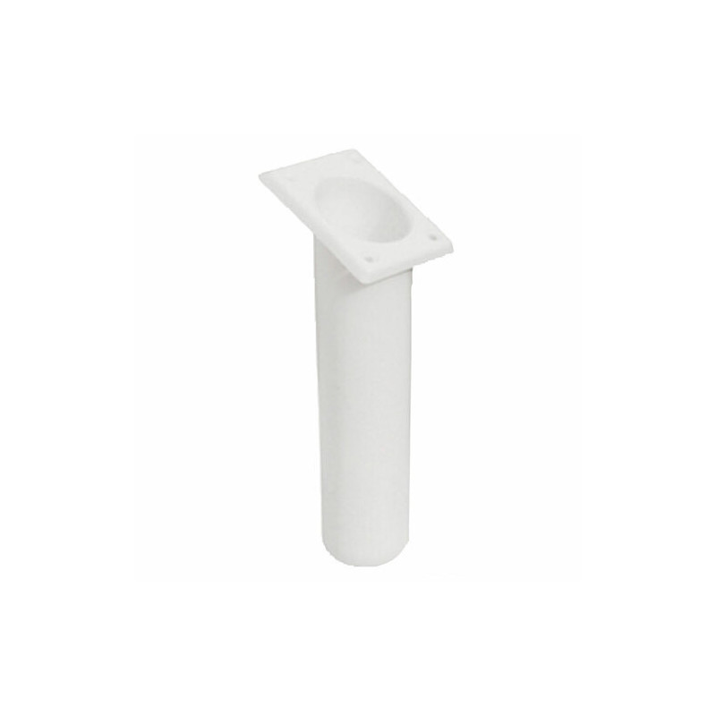 Porte canne polypr UV stabilizé carré blanc 240mm