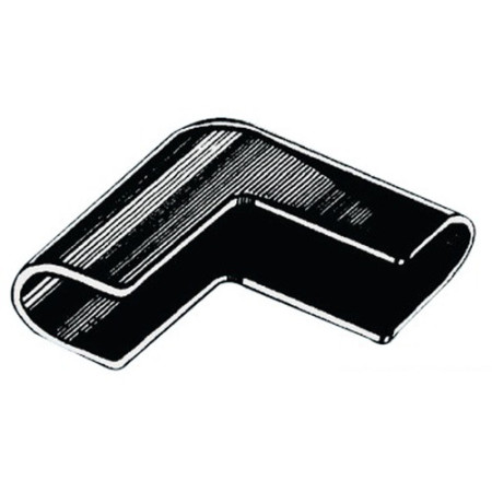 Terminal angle 90° noir