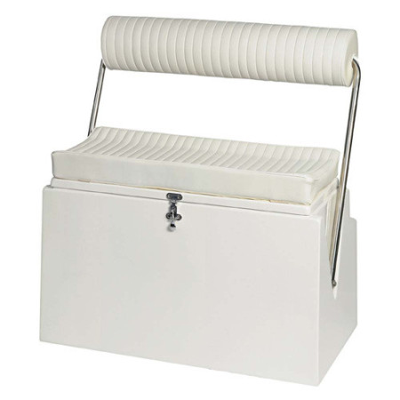 Siège coffre banquette de pilotage - deux places - 90 x 53 x H 48 cm