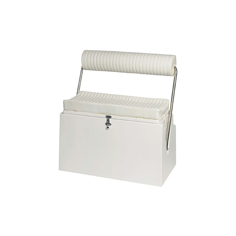 Siège coffre banquette de pilotage - deux places - 90 x 53 x H 48 cm