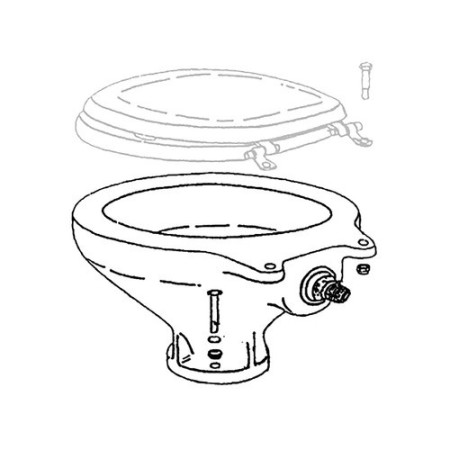 Porcelaine de rechange Luxury Low pour WC -