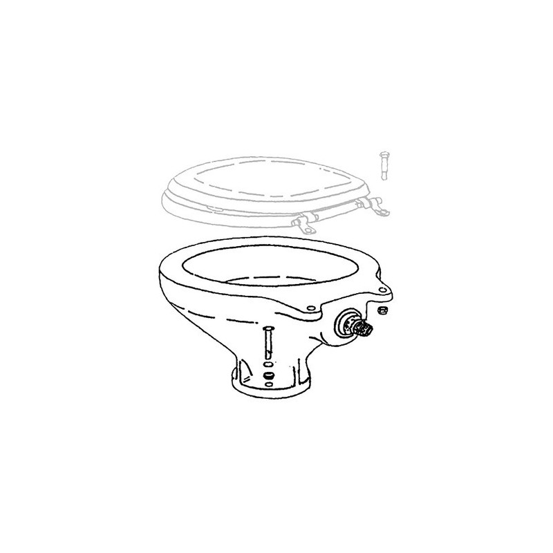 Porcelaine de rechange Luxury Low pour WC -