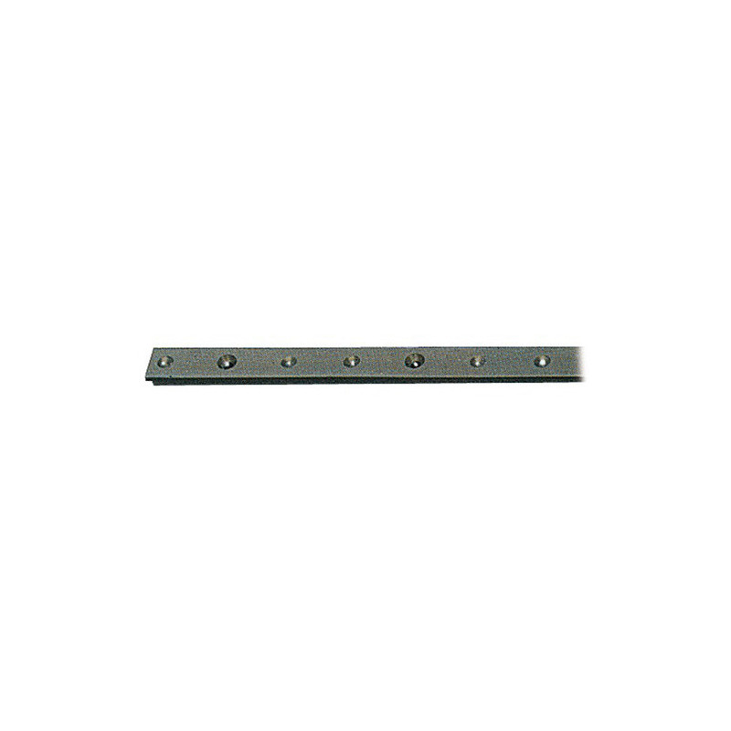 Rail aluminium anodisé + PTFE 22x3mm (barre 2m) - Longueur de 2 M