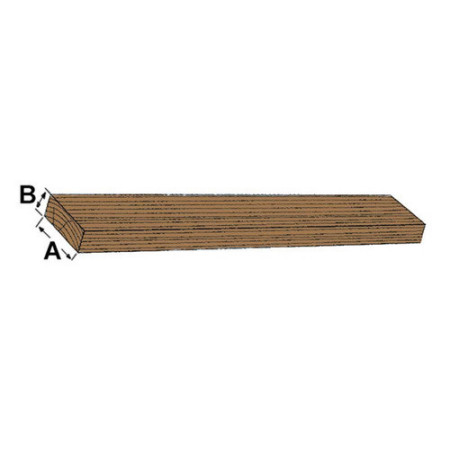 Latte teck 30x30x2000 mm -