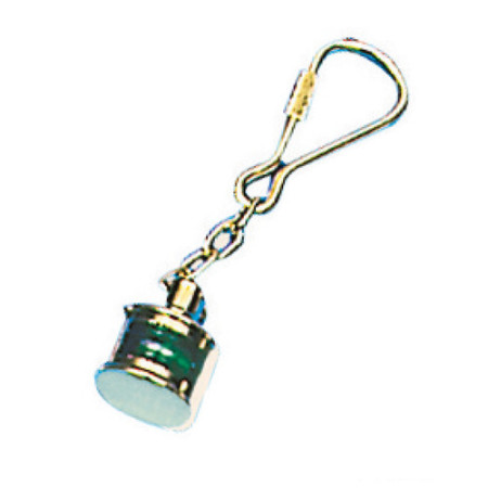 Porte-clés avec anneau laiton poli Lampe -