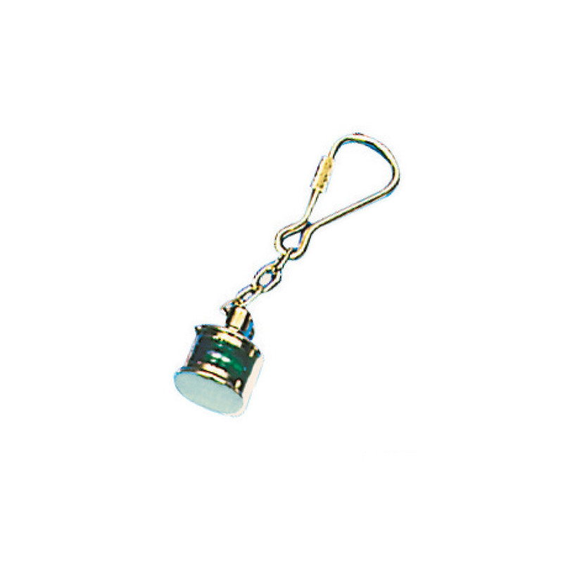 Porte-clés avec anneau laiton poli Lampe -