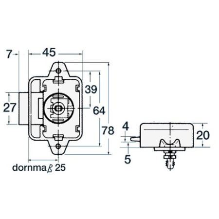 Déclic nylon simple -