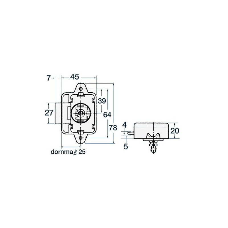 Déclic nylon simple -