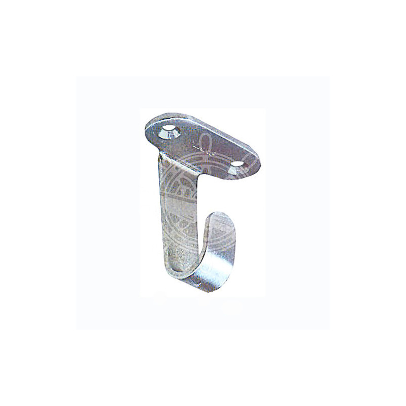 Crochet inox poli p. plafond 45 mm -