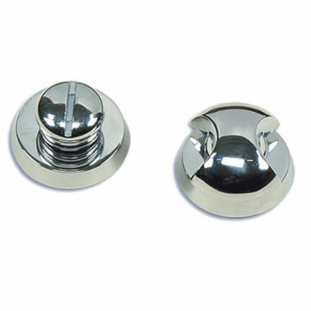 Loquet laiton chromé rond -