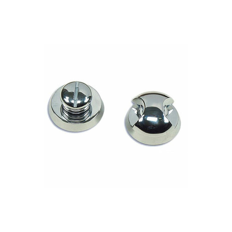 Loquet laiton chromé rond -
