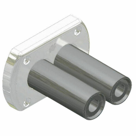 Passe paroi - R8W - blanc - traversant