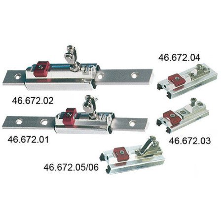 Support fixe à fourche p. rail 25x4 mm -