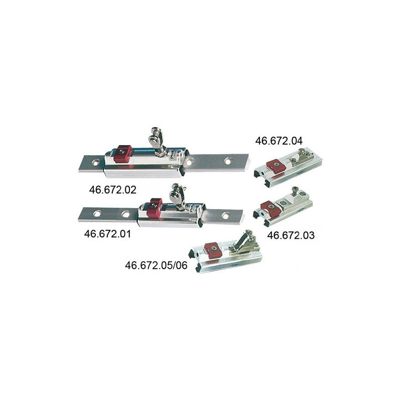 Support fixe à fourche p. rail 25x4 mm -