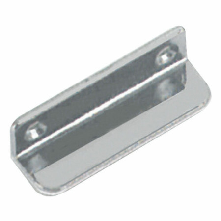 Platines butée en L laiton chromé -