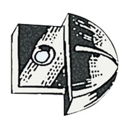 Embout nylon pour rail 25 mm -