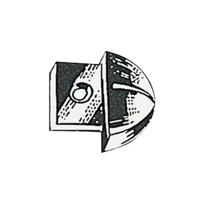 Embout nylon pour rail 25 mm -