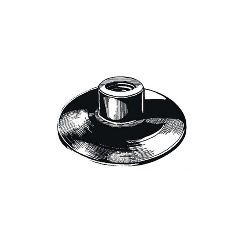 Mât pavillon droit noir 75mm -
