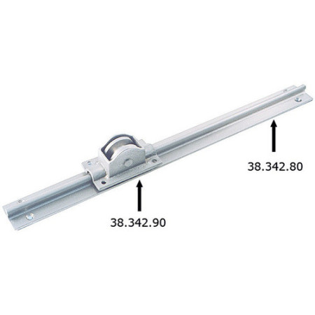 Chariot laiton nickelé 64x37 mm -