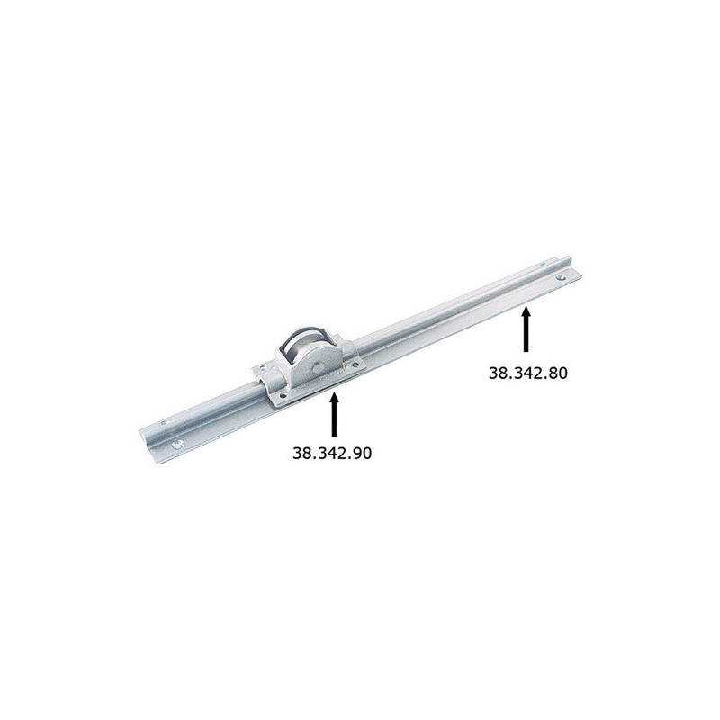 Chariot laiton nickelé 64x37 mm -