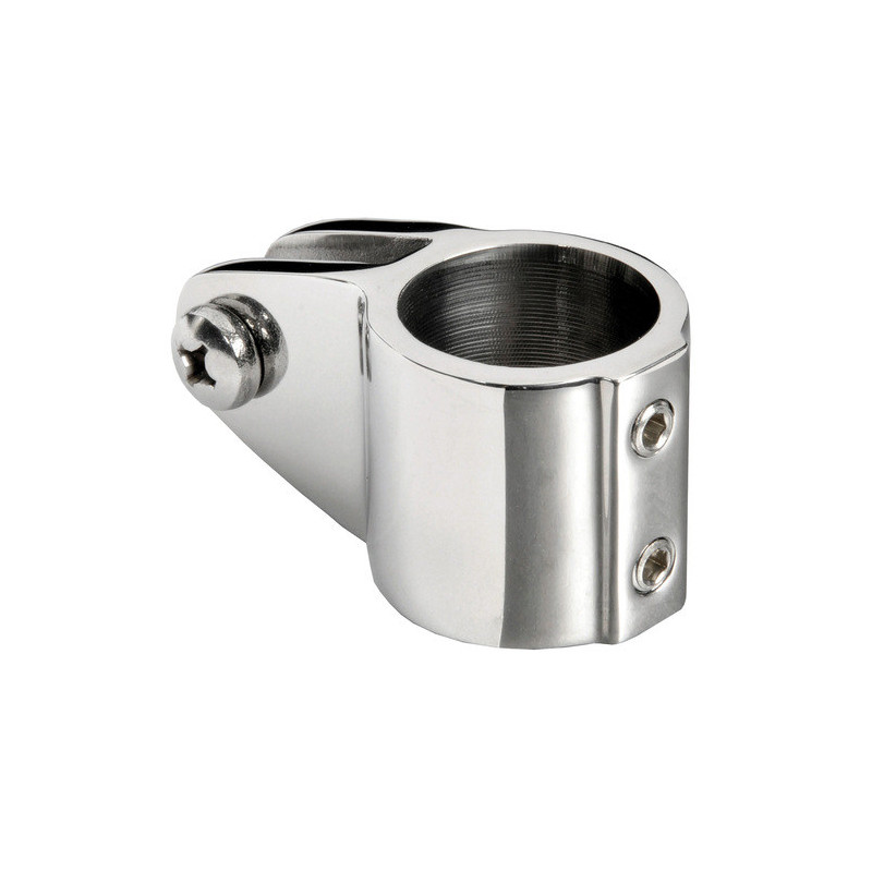 Articulation à fourche double vis inox - 22 mm