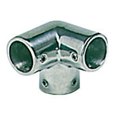 Raccord angle à 3 voies AISI316 90° 22 mm -