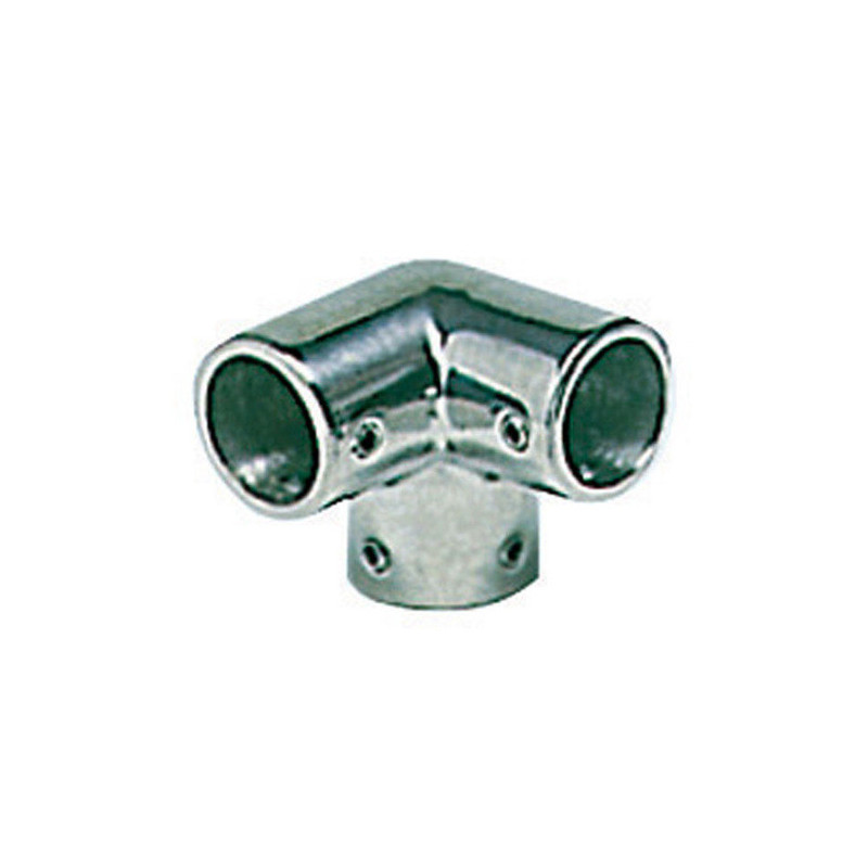Raccord angle à 3 voies AISI316 90° 22 mm -