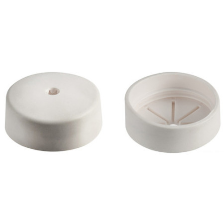 Bouchon de finition p. tuyaux 16.104.39 blanc - Lot de 10