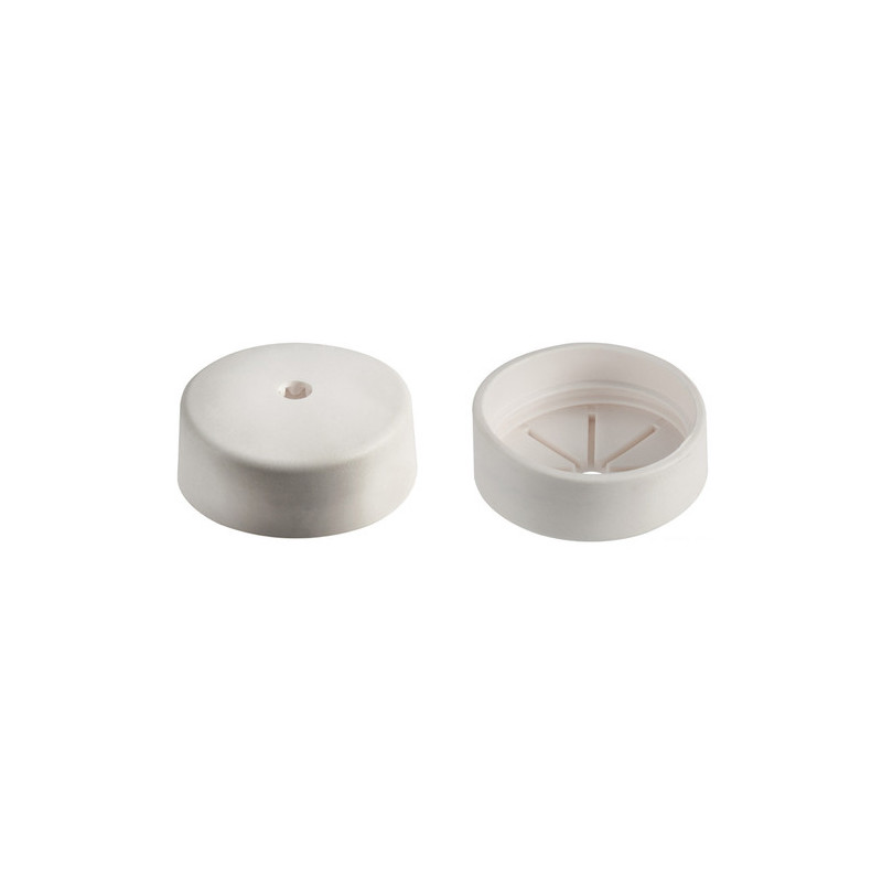 Bouchon de finition p. tuyaux 16.104.39 blanc - Lot de 10