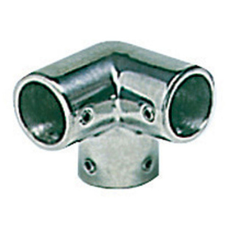 Raccord angle à 3 voies AISI316 90° 25 mm -