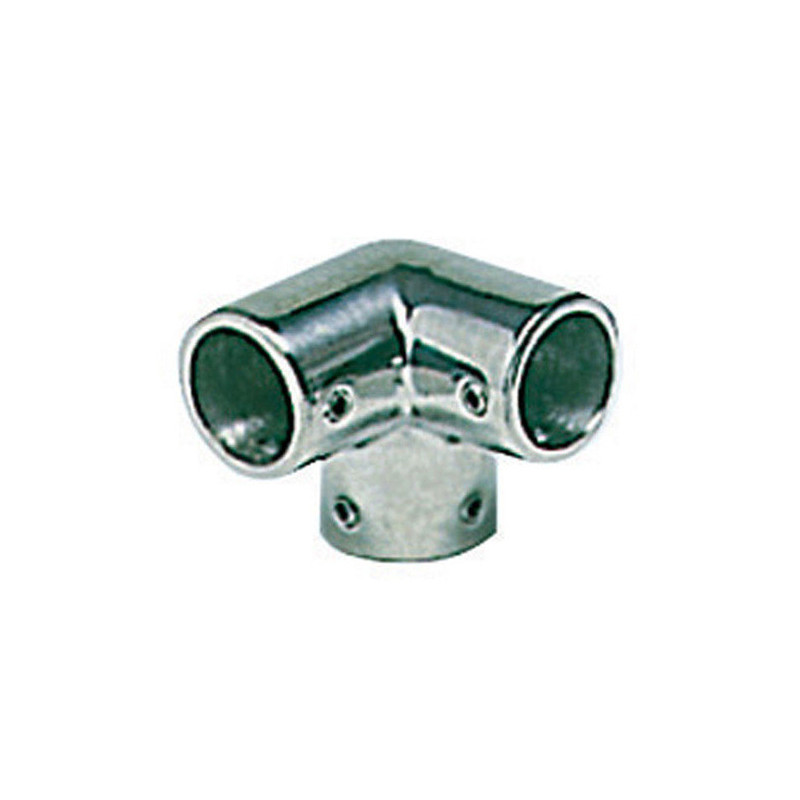 Raccord angle à 3 voies AISI316 90° 25 mm -