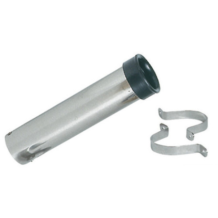 Porte-canne mural en inox 41 mm -