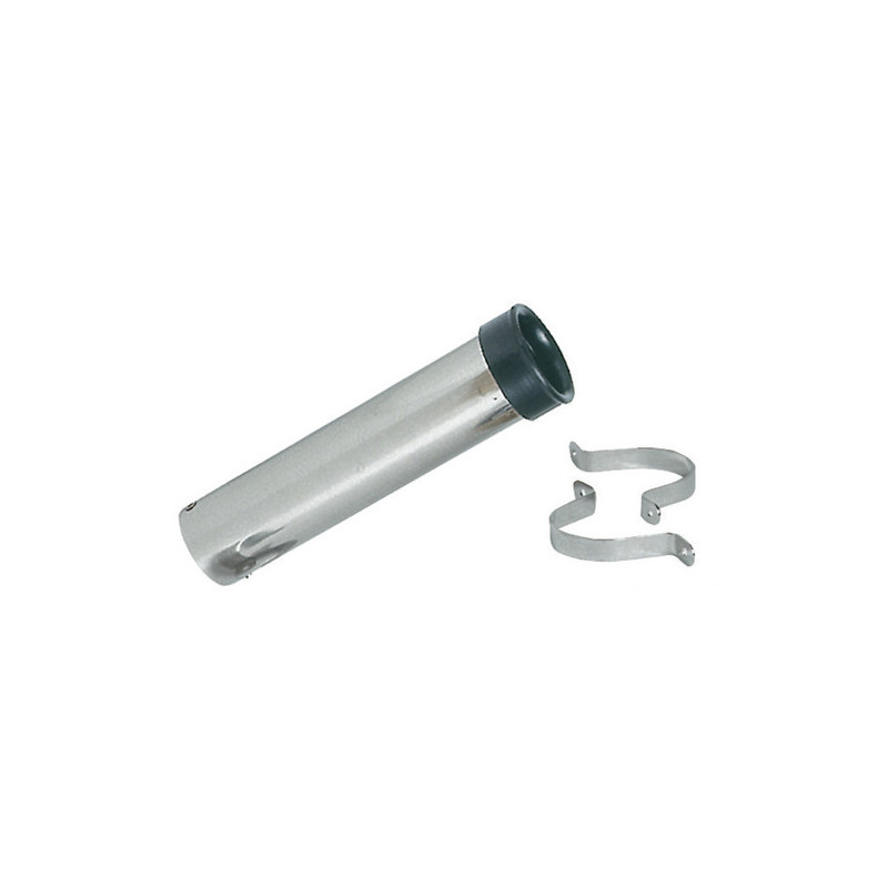 Porte-canne mural en inox 41 mm -