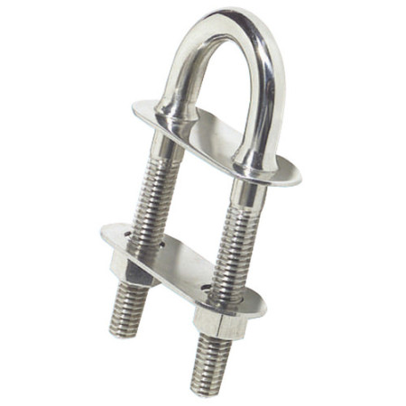Cavalier U raccord conique inox poli mi 200x15,8mm -