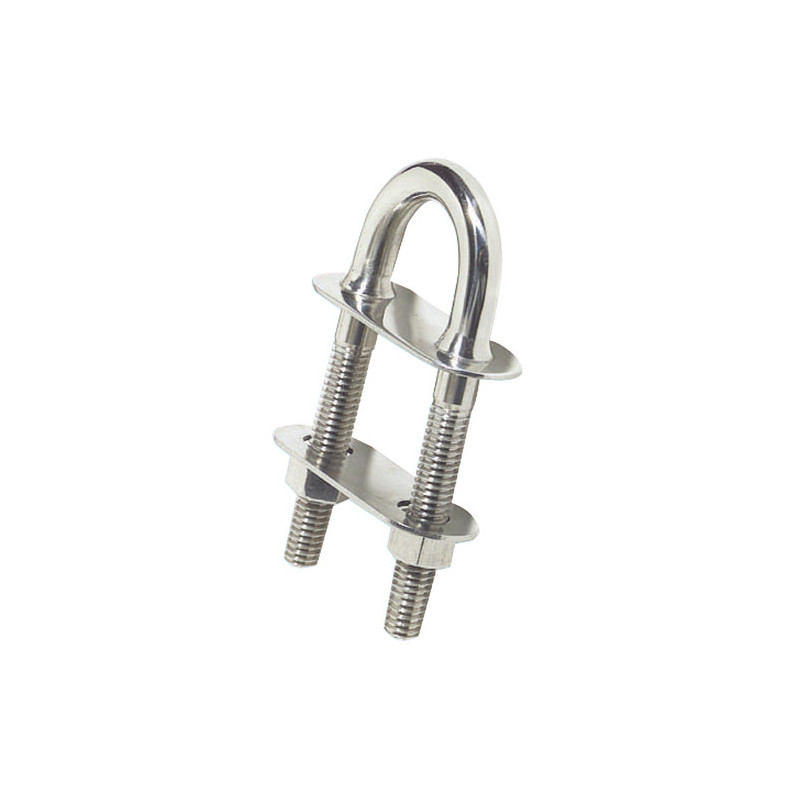 Cavalier U raccord conique inox poli mi 200x15,8mm -