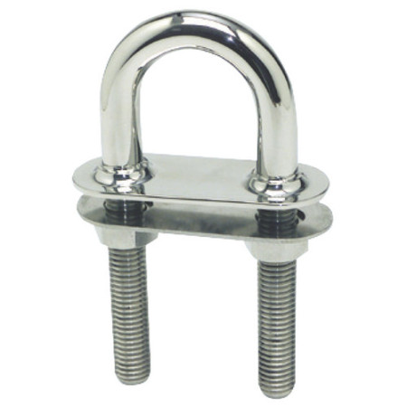 Cavalier U raccord conique inox poli mi 160x15,8mm -