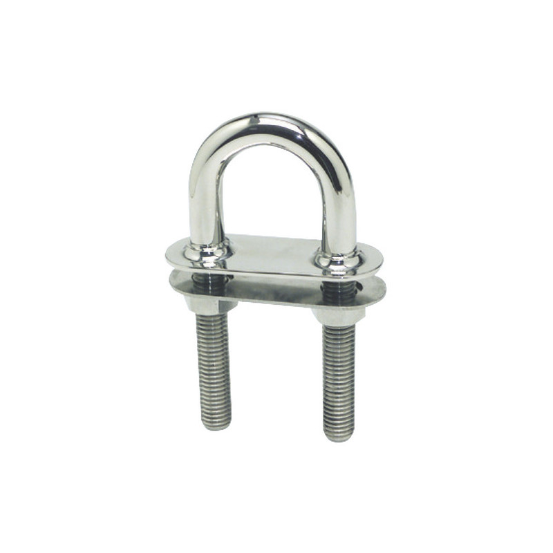 Cavalier U raccord conique inox poli mi 160x15,8mm -